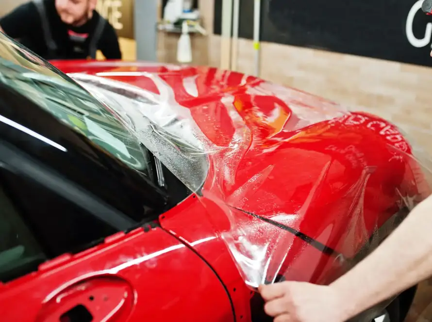 Custom Paint Protection Film (PPF) application at Grand Prix Customs in Brooklyn NY